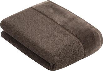 Vossen Badetuch »Pure« Baumwolle & VEGAN, mit eleganter Veloursbordüre