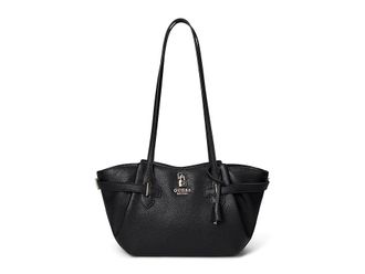 Guess Yesba Girlfriend Shoulder Satchel Shoulder Handbags Black, Polyurethane
