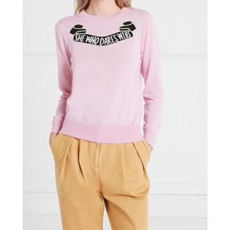 Temperley London She Who Dares Sweater in Pink at Nordstrom, Size X-Small