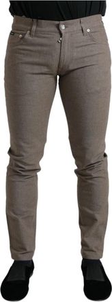 Dolce & Gabbana Slim-fit Jeans - Heren - Slim Fit Jeans - Grijs - 4XL - Jeans