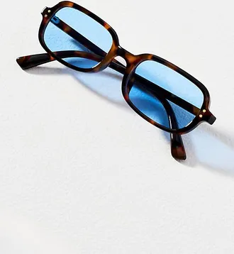 I-SEA Skinny Rectangle Tortoiseshell Sunglasses