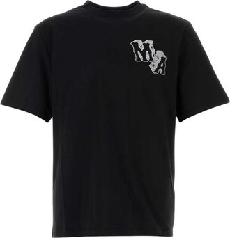 Amiri Katoenen T-shirt - Heren - T-shirts - Zwart - S - Katoen - Tops