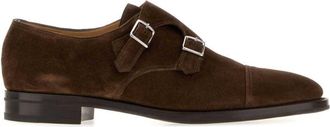 John Lobb Brown Suede Dress Shoes