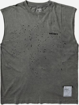 SATISFY Men s MothTech Muscle Tee Faded Black