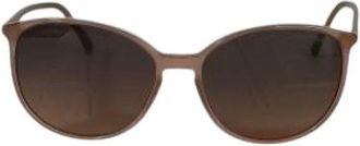 Chanel Pre-owned Accessories, female, Brown, Size: ONE SIZE Pre-owned Plastic Sunglasses