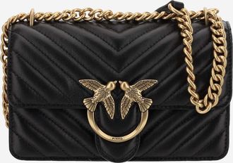 Pinko Love Shoulder Bag - Black