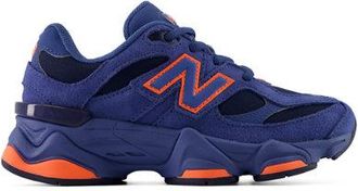 New Balance Bambino 9060 Lace in Blu/Arancia, Sintetica, Taglia 32.5