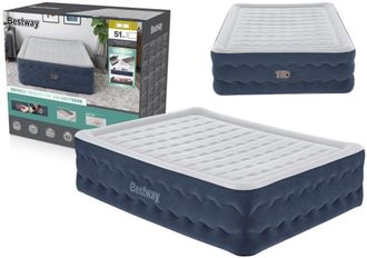Bestway Truleisure Colch&oacute;n Inflable Azul Y Blanco Confort