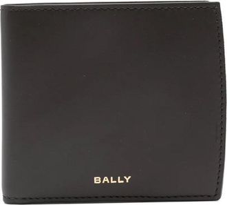 Bally Brown Embossed Logo Leather Wallet