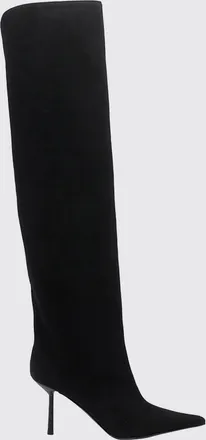 Le Silla Stivali slip-on Bella in pelle scamosciata al ginocchio con tacco alto