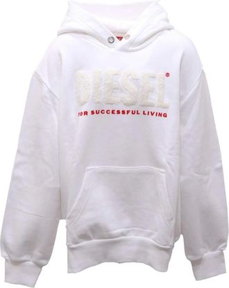 Diesel Kids Sweatshirts, male, White, 10 Y, Skalo Kid Sweatshirt