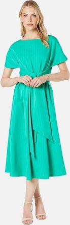 Principles Womens Principles Womens/Ladies Pinstripe Belt Midi Dress - Green - Size: 12