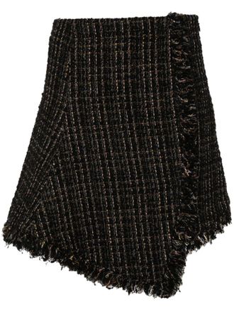 sacai Tweed Wool Mini Skirt