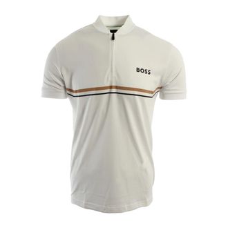 HUGO BOSS Spin Bodymapp Polo - male - Boss - Polo Shirts - White - XL - Tops