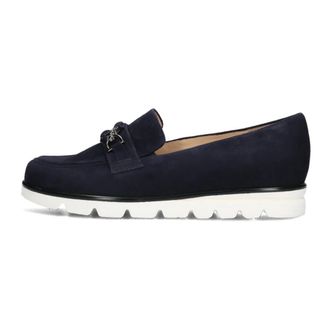 Hassia Blauwe Su&egrave;de Instappers Stijlvol Model - Dames - Loafers - Blauw - 40 EU - Su&egrave;de - Schoenen