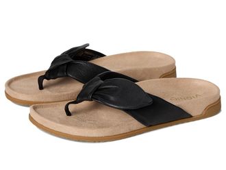 Vionic Eva Womens Sandals Black Leather : 6.5 M