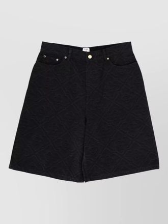 Casablanca textured fabric shorts belt loops pockets