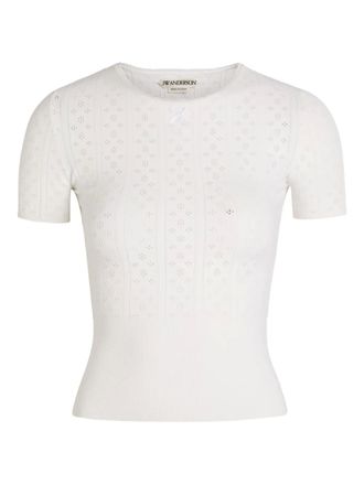 J.W.Anderson ribbon top - women - Fabric - L - White