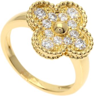 Van Cleef & Arpels Gold Yellow Gold (18K) Band Ring (Pre-Owned)
