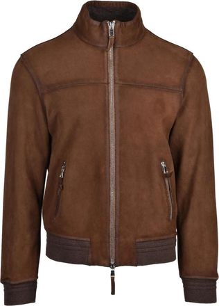 The Jack Leathers Jassen, Heren, Bruin, L, Leer, D-Bostonian Bomberjack