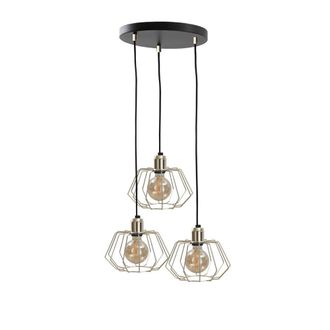 Netlighting Laya Cluster Pendant Ceiling Light Gold 32cm 3x E27