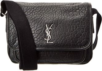 Saint Laurent Niki Small Grained Leather Messenger Bag
