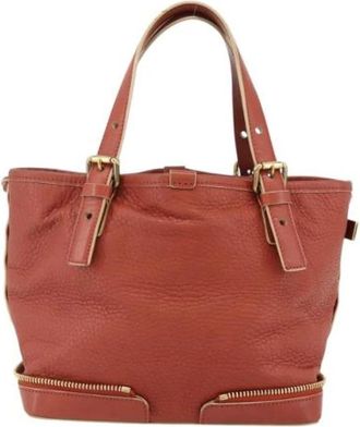 Chlo&eacute; Pre-owned Leren Schoudertas - Dames - Vintage Schoudertas - Rood - ONE Size - Leer - Vintage