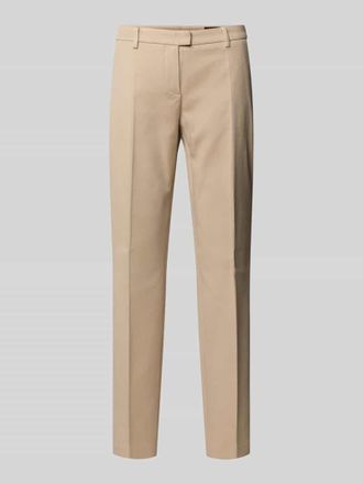 Windsor Straight Fit Stoffhose mit B&uuml;gelfalten in Beige Melange, Gr&ouml;&szlig;e 34