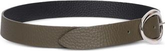 Orciani oval-buckle leather belt - Green