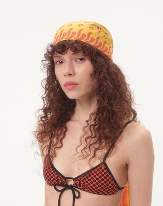 Valentino Garavani Headband Resort In Cotone E Seta Donna MULTICOLOR UNI