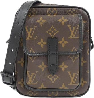 Louis Vuitton Brown Coated Canvas Shoulder Bag (Pre-Owned)