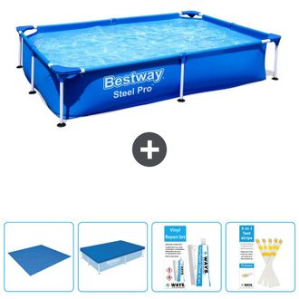 Bestway Piscina Bestway Steel Pro Rectangular - 221x150x43 Cm - 7-piezas S22703