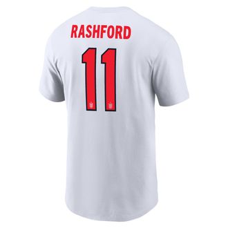 Nike Marcus Rashford England Nike Mens Soccer T-Shirt in White | M11332P375FNMR-WHT