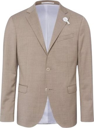 Baldessarini Formal Blazers - Heren - Business blazers - Beige - L - Wol - Kostuums