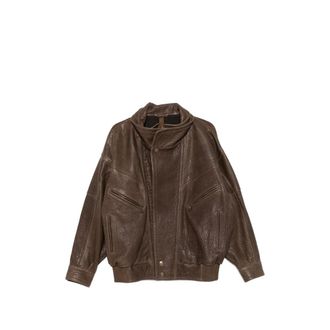 Petar Petrov Grained Leather Jacket