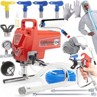OEM Juego De Accesorios Para Unidad De Pintura California 1250: Overol, M&aacute;scara, Rodillo