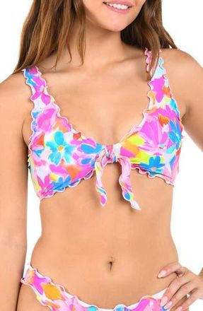Citrus Print Merrow Bralette Bikini Top in Pink Multi at Nordstrom Rack, Size X-Small