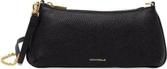 Coccinelle C-Me Chain Mini Schoudertas - Dames - Schoudertassen - Zwart - ONE Size - Leer - Tassen
