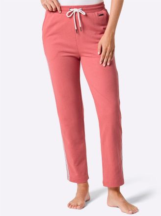 Feel Good Jerseyhose FEEL GOOD, Damen, Gr. 40/42, Normalgr&ouml;ssen, grapefruit, 50% Baumwolle, 50% Polyester, unifarben, Hosen Jerseyhose