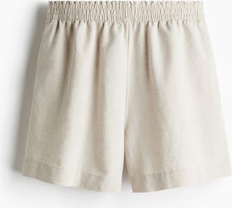 H&M Shorts aus Leinenmix - Beige