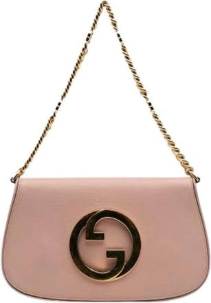 Gucci Pre-owned Shoulder Bags, female, Pink, Size: ONE SIZE Pre-owned The Blondie Satchel