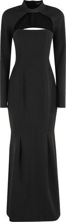 Federica Tosi Abito Lungo Cady Con Coprispalle