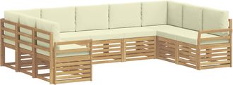 vidaXL Juegos De Sof&aacute;s Madera De Acacia S&oacute;lida Vidaxl