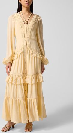 Farm Rio Womens Ruffled buttoned maxi dress