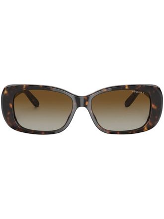 Vogue Eyewear Occhiali da sole cat-eye con effetto tartarugato - Marrone