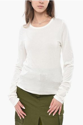 &Eacute;terne Cotton-Blend Crewneck T-Shirt size L