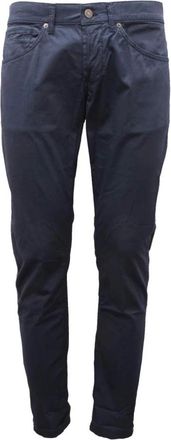 Dondup Skinny fit broek- gemaakt in Itali&euml; - Heren - Slim Fit Broeken - Blauw - W31 - Katoen - Broeken