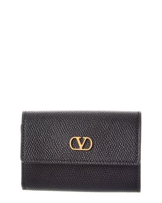 Valentino Vlogo Leather Card Case