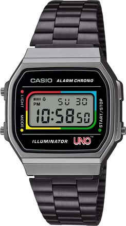 Casio A168Weuc-1Aer Klassiek Digitale Horloge - unisex - Horloges - Zwart - ONE Size - Accessoires