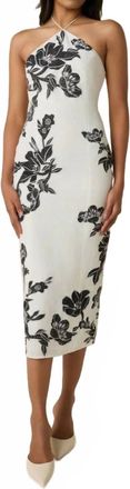 Hemant & Nandita Aahi Highlight Midi Dress In Black